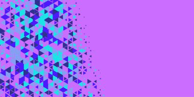 Soyut Üçgen renkli arkaplan veya çokgenler içeren duvar kağıdı üçgen şekiller ve renkler, üçgenler veya uzayın yumuşak rengini kopyalayan çukurluk geometrik şekiller