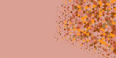 Soyut Üçgen renkli arkaplan veya çokgenler içeren duvar kağıdı üçgen şekiller ve renkler, üçgenler veya uzayın yumuşak rengini kopyalayan çukurluk geometrik şekiller