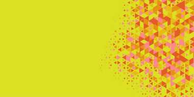 Soyut Üçgen renkli arkaplan veya çokgenler içeren duvar kağıdı üçgen şekiller ve renkler, üçgenler veya uzayın yumuşak rengini kopyalayan çukurluk geometrik şekiller