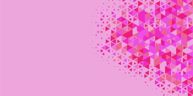 Soyut Üçgen renkli arkaplan veya çokgenler içeren duvar kağıdı üçgen şekiller ve renkler, üçgenler veya uzayın yumuşak rengini kopyalayan çukurluk geometrik şekiller