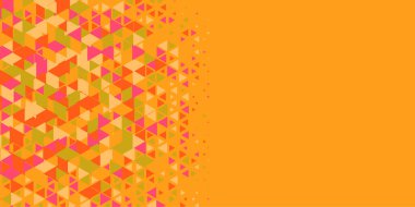 Soyut Üçgen renkli arkaplan veya çokgenler içeren duvar kağıdı üçgen şekiller ve renkler, üçgenler veya uzayın yumuşak rengini kopyalayan çukurluk geometrik şekiller