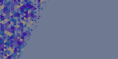 Soyut Üçgen renkli arkaplan veya çokgenler içeren duvar kağıdı üçgen şekiller ve renkler, üçgenler veya uzayın yumuşak rengini kopyalayan çukurluk geometrik şekiller