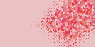 Soyut Üçgen renkli arkaplan veya çokgenler içeren duvar kağıdı üçgen şekiller ve renkler, üçgenler veya uzayın yumuşak rengini kopyalayan çukurluk geometrik şekiller