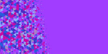 Soyut Üçgen renkli arkaplan veya çokgenler içeren duvar kağıdı üçgen şekiller ve renkler, üçgenler veya uzayın yumuşak rengini kopyalayan çukurluk geometrik şekiller