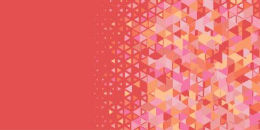 Soyut Üçgen renkli arkaplan veya çokgenler içeren duvar kağıdı üçgen şekiller ve renkler, üçgenler veya uzayın yumuşak rengini kopyalayan çukurluk geometrik şekiller