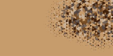 Soyut Üçgen renkli arkaplan veya çokgenler içeren duvar kağıdı üçgen şekiller ve renkler, üçgenler veya uzayın yumuşak rengini kopyalayan çukurluk geometrik şekiller