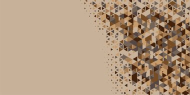 Soyut Üçgen renkli arkaplan veya çokgenler içeren duvar kağıdı üçgen şekiller ve renkler, üçgenler veya uzayın yumuşak rengini kopyalayan çukurluk geometrik şekiller