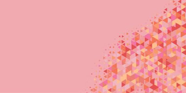 Soyut Üçgen renkli arkaplan veya çokgenler içeren duvar kağıdı üçgen şekiller ve renkler, üçgenler veya uzayın yumuşak rengini kopyalayan çukurluk geometrik şekiller