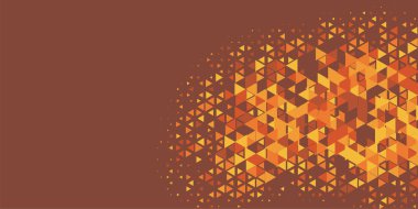 Soyut Üçgen renkli arkaplan veya çokgenler içeren duvar kağıdı üçgen şekiller ve renkler, üçgenler veya uzayın yumuşak rengini kopyalayan çukurluk geometrik şekiller