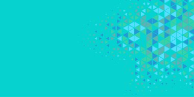 Soyut Üçgen renkli arkaplan veya çokgenler içeren duvar kağıdı üçgen şekiller ve renkler, üçgenler veya uzayın yumuşak rengini kopyalayan çukurluk geometrik şekiller