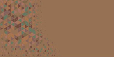 Soyut Üçgen renkli arkaplan veya çokgenler içeren duvar kağıdı üçgen şekiller ve renkler, üçgenler veya uzayın yumuşak rengini kopyalayan çukurluk geometrik şekiller