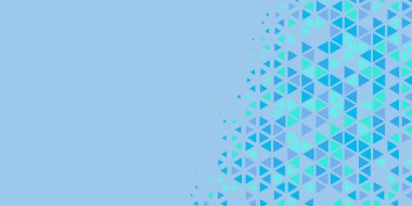 Soyut Üçgen renkli arkaplan veya çokgenler içeren duvar kağıdı üçgen şekiller ve renkler, üçgenler veya uzayın yumuşak rengini kopyalayan çukurluk geometrik şekiller