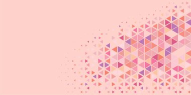 Soyut Üçgen renkli arkaplan veya çokgenler içeren duvar kağıdı üçgen şekiller ve renkler, üçgenler veya uzayın yumuşak rengini kopyalayan çukurluk geometrik şekiller