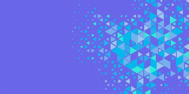 Soyut Üçgen renkli arkaplan veya çokgenler içeren duvar kağıdı üçgen şekiller ve renkler, üçgenler veya uzayın yumuşak rengini kopyalayan çukurluk geometrik şekiller