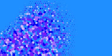 Geometrik Çoklu Boyutlu Altıgen Çoklu Renkli Arkaplan, Geometrik Soyut İki Renkli Duvar Kağıdı Alt sol köşeden sağ üst köşeye çapraz olarak dağılmıştır