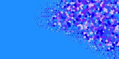 Geometrik Çoklu Boyutlu Altıgen Çoklu Renkli Arkaplan, Geometrik Soyut İki Renkli Duvar Kağıdı Alt sol köşeden sağ üst köşeye çapraz olarak dağılmıştır