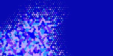 Geometrik Çoklu Boyutlu Altıgen Çoklu Renkli Arkaplan, Geometrik Soyut İki Renkli Duvar Kağıdı Alt sol köşeden sağ üst köşeye çapraz olarak dağılmıştır