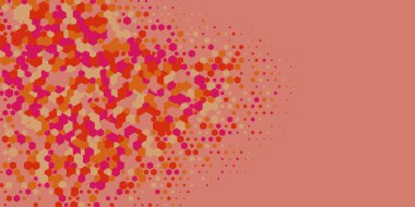 Geometrik Çoklu Boyutlu Altıgen Çoklu Renkli Arkaplan, Geometrik Soyut İki Renkli Duvar Kağıdı Alt sol köşeden sağ üst köşeye çapraz olarak dağılmıştır