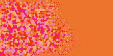 Geometrik Çoklu Boyutlu Altıgen Çoklu Renkli Arkaplan, Geometrik Soyut İki Renkli Duvar Kağıdı Alt sol köşeden sağ üst köşeye çapraz olarak dağılmıştır