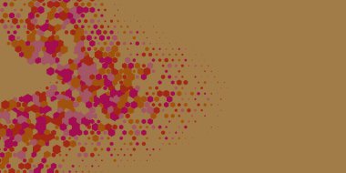 Geometrik Çoklu Boyutlu Altıgen Çoklu Renkli Arkaplan, Geometrik Soyut İki Renkli Duvar Kağıdı Alt sol köşeden sağ üst köşeye çapraz olarak dağılmıştır