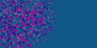 Geometrik Çoklu Boyutlu Altıgen Çoklu Renkli Arkaplan, Geometrik Soyut İki Renkli Duvar Kağıdı Alt sol köşeden sağ üst köşeye çapraz olarak dağılmıştır