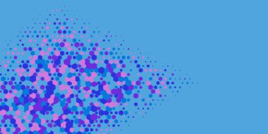 Geometrik Çoklu Boyutlu Altıgen Çoklu Renkli Arkaplan, Geometrik Soyut İki Renkli Duvar Kağıdı Alt sol köşeden sağ üst köşeye çapraz olarak dağılmıştır