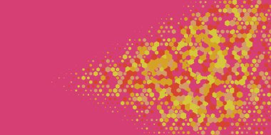 Geometrik Çoklu Boyutlu Altıgen Çoklu Renkli Arkaplan, Geometrik Soyut İki Renkli Duvar Kağıdı Alt sol köşeden sağ üst köşeye çapraz olarak dağılmıştır