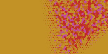 Geometrik Çoklu Boyutlu Altıgen Çoklu Renkli Arkaplan, Geometrik Soyut İki Renkli Duvar Kağıdı Alt sol köşeden sağ üst köşeye çapraz olarak dağılmıştır