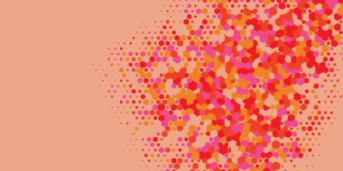 Geometrik Çoklu Boyutlu Altıgen Çoklu Renkli Arkaplan, Geometrik Soyut İki Renkli Duvar Kağıdı Alt sol köşeden sağ üst köşeye çapraz olarak dağılmıştır