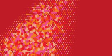 Geometrik Çoklu Boyutlu Altıgen Çoklu Renkli Arkaplan, Geometrik Soyut İki Renkli Duvar Kağıdı Alt sol köşeden sağ üst köşeye çapraz olarak dağılmıştır