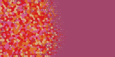 Geometrik Çoklu Boyutlu Altıgen Çoklu Renkli Arkaplan, Geometrik Soyut İki Renkli Duvar Kağıdı Alt sol köşeden sağ üst köşeye çapraz olarak dağılmıştır