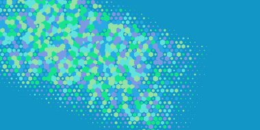 Geometrik Çoklu Boyutlu Altıgen Çoklu Renkli Arkaplan, Geometrik Soyut İki Renkli Duvar Kağıdı Alt sol köşeden sağ üst köşeye çapraz olarak dağılmıştır