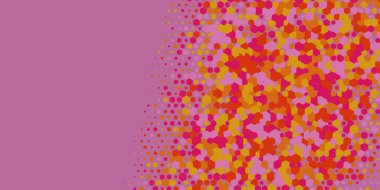 Geometrik Çoklu Boyutlu Altıgen Çoklu Renkli Arkaplan, Geometrik Soyut İki Renkli Duvar Kağıdı Alt sol köşeden sağ üst köşeye çapraz olarak dağılmıştır