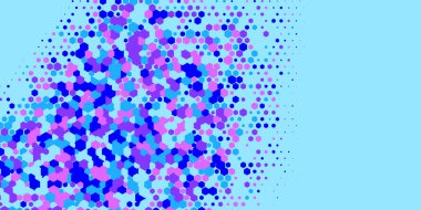 Geometrik Çoklu Boyutlu Altıgen Çoklu Renkli Arkaplan, Geometrik Soyut İki Renkli Duvar Kağıdı Alt sol köşeden sağ üst köşeye çapraz olarak dağılmıştır