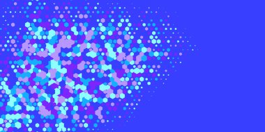 Geometrik Çoklu Boyutlu Altıgen Çoklu Renkli Arkaplan, Geometrik Soyut İki Renkli Duvar Kağıdı Alt sol köşeden sağ üst köşeye çapraz olarak dağılmıştır