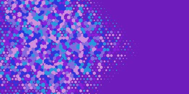 Geometrik Çoklu Boyutlu Altıgen Çoklu Renkli Arkaplan, Geometrik Soyut İki Renkli Duvar Kağıdı Alt sol köşeden sağ üst köşeye çapraz olarak dağılmıştır