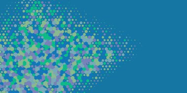 Geometrik Çoklu Boyutlu Altıgen Çoklu Renkli Arkaplan, Geometrik Soyut İki Renkli Duvar Kağıdı Alt sol köşeden sağ üst köşeye çapraz olarak dağılmıştır