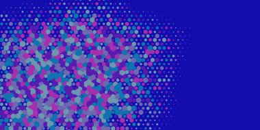 Geometrik Çoklu Boyutlu Altıgen Çoklu Renkli Arkaplan, Geometrik Soyut İki Renkli Duvar Kağıdı Alt sol köşeden sağ üst köşeye çapraz olarak dağılmıştır