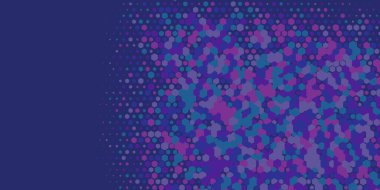 Geometrik Çoklu Boyutlu Altıgen Çoklu Renkli Arkaplan, Geometrik Soyut İki Renkli Duvar Kağıdı Alt sol köşeden sağ üst köşeye çapraz olarak dağılmıştır