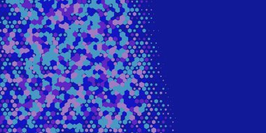 Geometrik Çoklu Boyutlu Altıgen Çoklu Renkli Arkaplan, Geometrik Soyut İki Renkli Duvar Kağıdı Alt sol köşeden sağ üst köşeye çapraz olarak dağılmıştır