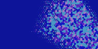 Geometrik Çoklu Boyutlu Altıgen Çoklu Renkli Arkaplan, Geometrik Soyut İki Renkli Duvar Kağıdı Alt sol köşeden sağ üst köşeye çapraz olarak dağılmıştır