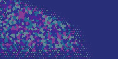 Geometrik Çoklu Boyutlu Altıgen Çoklu Renkli Arkaplan, Geometrik Soyut İki Renkli Duvar Kağıdı Alt sol köşeden sağ üst köşeye çapraz olarak dağılmıştır