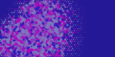 Geometrik Çoklu Boyutlu Altıgen Çoklu Renkli Arkaplan, Geometrik Soyut İki Renkli Duvar Kağıdı Alt sol köşeden sağ üst köşeye çapraz olarak dağılmıştır