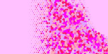 Geometrik Çoklu Boyutlu Altıgen Çoklu Renkli Arkaplan, Geometrik Soyut İki Renkli Duvar Kağıdı Alt sol köşeden sağ üst köşeye çapraz olarak dağılmıştır