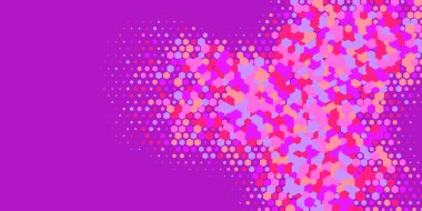 Geometrik Çoklu Boyutlu Altıgen Çoklu Renkli Arkaplan, Geometrik Soyut İki Renkli Duvar Kağıdı Alt sol köşeden sağ üst köşeye çapraz olarak dağılmıştır