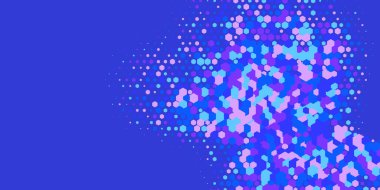 Geometrik Çoklu Boyutlu Altıgen Çoklu Renkli Arkaplan, Geometrik Soyut İki Renkli Duvar Kağıdı Alt sol köşeden sağ üst köşeye çapraz olarak dağılmıştır