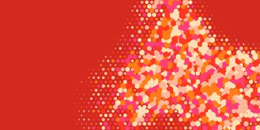 Geometrik Çoklu Boyutlu Altıgen Çoklu Renkli Arkaplan, Geometrik Soyut İki Renkli Duvar Kağıdı Alt sol köşeden sağ üst köşeye çapraz olarak dağılmıştır