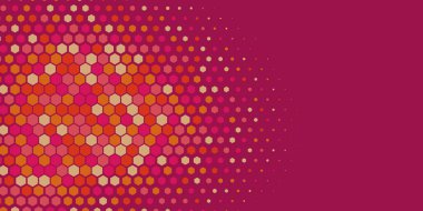 Geometrik soyut Hexagon çoklu Renk Arkaplanı, Geometrik soyut duvar kağıdı iki renkli iki ton Hexagon alt sol köşeden sağ üst köşeye çapraz olarak dağılmıştır