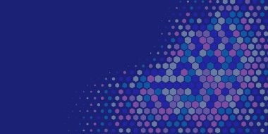 Geometrik soyut Hexagon çoklu Renk Arkaplanı, Geometrik soyut duvar kağıdı iki renkli iki ton Hexagon alt sol köşeden sağ üst köşeye çapraz olarak dağılmıştır