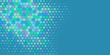 Geometrik soyut Hexagon çoklu Renk Arkaplanı, Geometrik soyut duvar kağıdı iki renkli iki ton Hexagon alt sol köşeden sağ üst köşeye çapraz olarak dağılmıştır